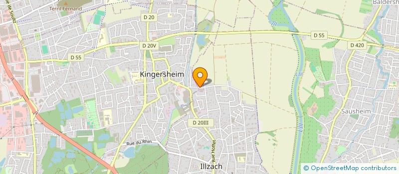 localisation de l'entreprise SCI M2V  ILLZACH