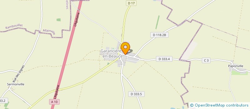 localisation de l'entreprise SCI M2VL à GARANCIERES-EN-BEAUCE