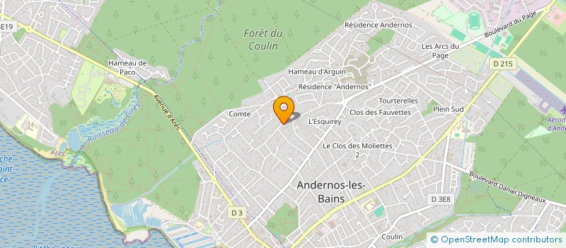 localisation de l'entreprise SCI M3 à ANDERNOS-LES-BAINS