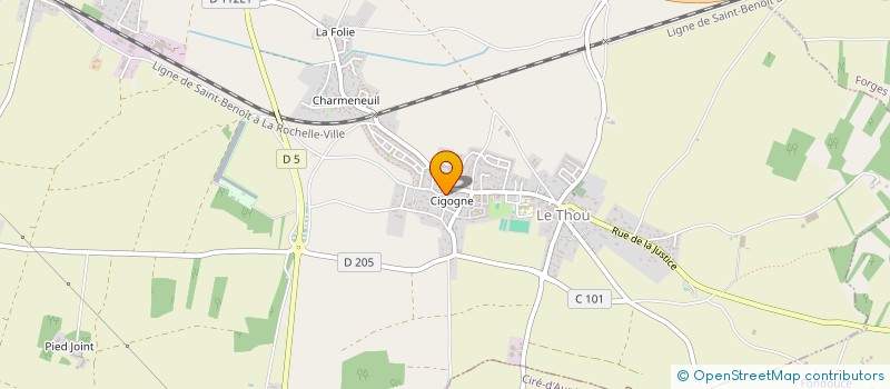 localisation de l'entreprise SCI M3  LE THOU