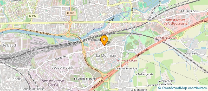 localisation de l'entreprise SCI M3  CESSON-SEVIGNE
