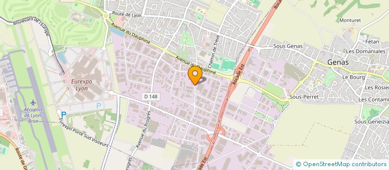 localisation de l'entreprise SCI M33  CHASSIEU