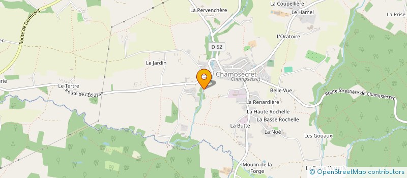 localisation de l'entreprise SCI M3A à CHAMPSECRET