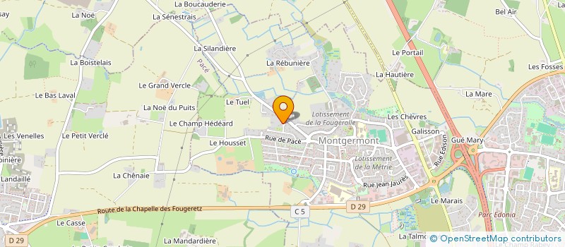 localisation de l'entreprise SCI M3C  MONTGERMONT