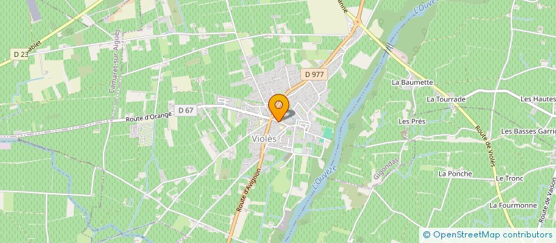 localisation de l'entreprise SCI M3CG  VIOLES