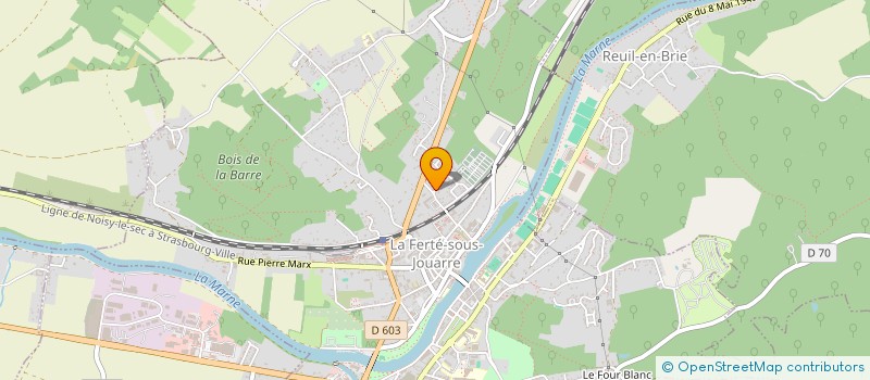 localisation de l'entreprise SCI M3EST  LA FERTE-SOUS-JOUARRE