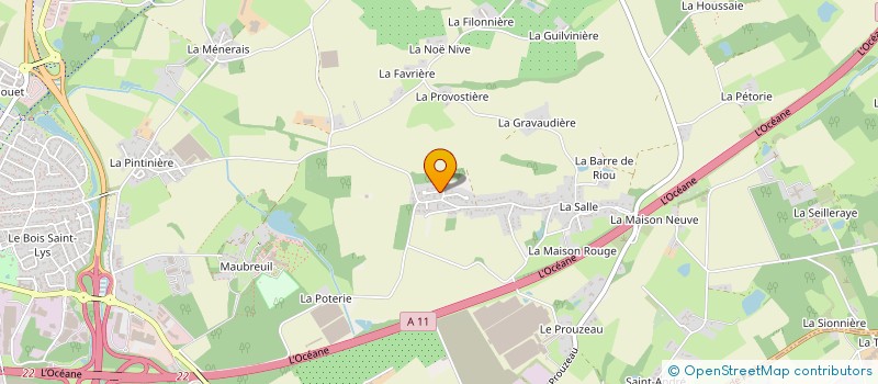 localisation de l'entreprise SCI M3F  CARQUEFOU