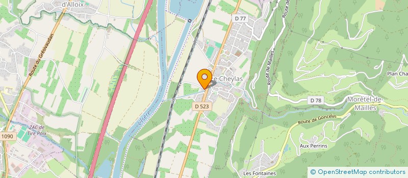 localisation de l'entreprise SCI M3F  CRETS EN BELLEDONNE