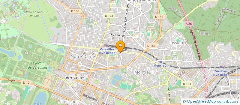 localisation de l'entreprise SCI M3F à VERSAILLES