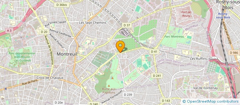 localisation de l'entreprise SCI M3FD à MONTREUIL