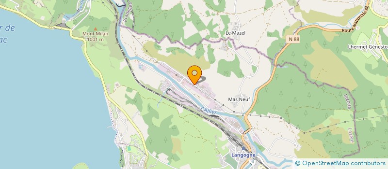 localisation de l'entreprise SCI M3J  LANGOGNE