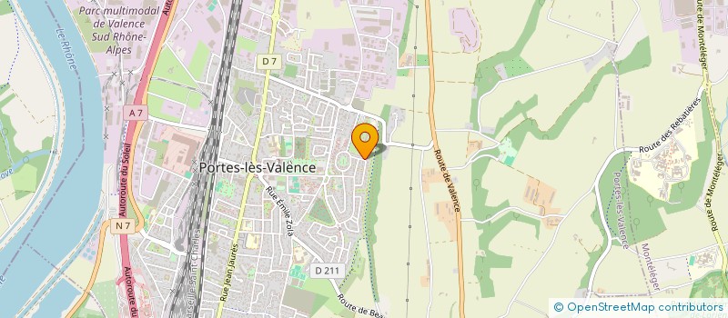 localisation de l'entreprise SCI M3R  PORTES-LES-VALENCE