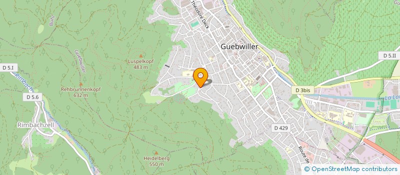 localisation de l'entreprise SCI M4  GUEBWILLER