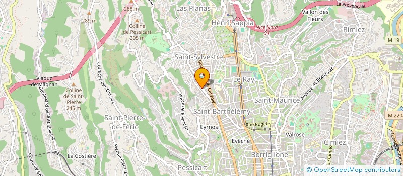 localisation de l'entreprise SCI M42  NICE