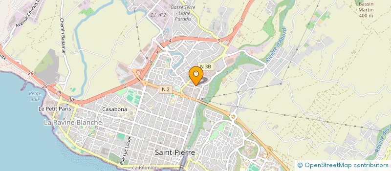 localisation de l'entreprise SCI M5 à SAINT-PIERRE