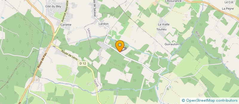 localisation de l'entreprise SCI M5  BAZAS