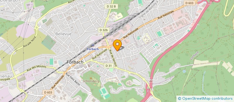 localisation de l'entreprise SCI M6  FORBACH