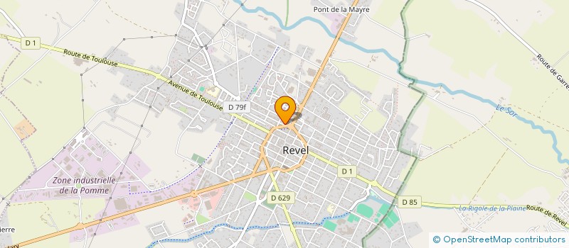 localisation de l'entreprise SCI MA  REVEL