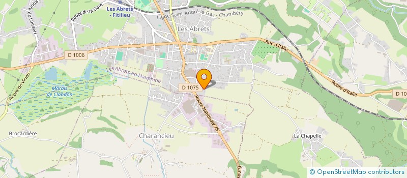 localisation de l'entreprise SCI MA  LES ABRETS-EN-DAUPHINE