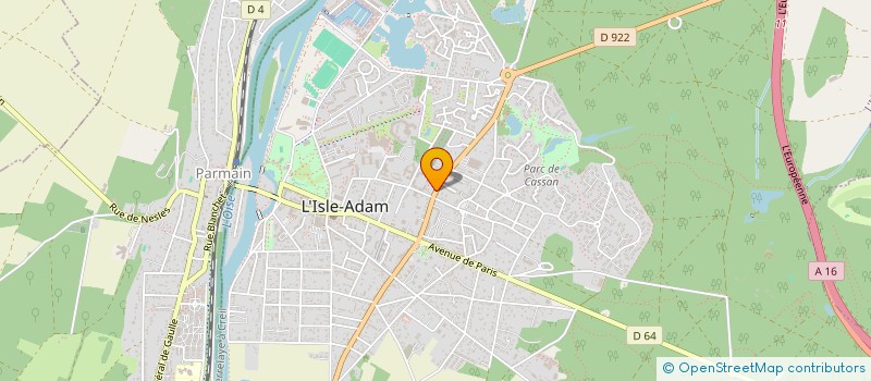 localisation de l'entreprise SCI MA  L'ISLE-ADAM