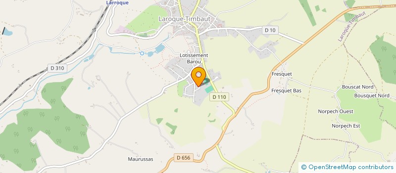 localisation de l'entreprise SCI MA.B  LAROQUE-TIMBAUT