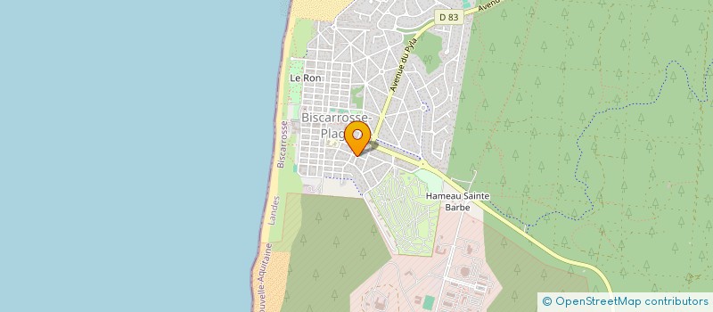 localisation de l'entreprise SCI MA BICHE  BISCARROSSE