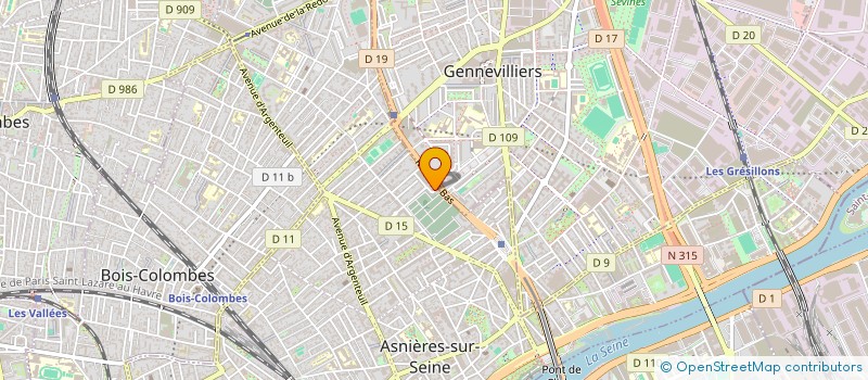 localisation de l'entreprise SCI MA BOMANI à ASNIERES-SUR-SEINE