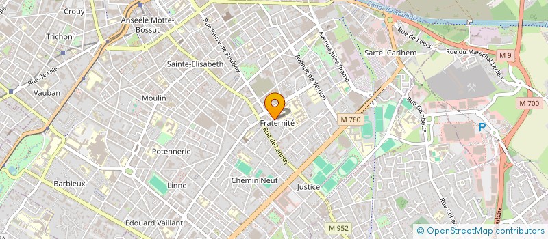 localisation de l'entreprise SCI MA CAMPAGNE  ROUBAIX