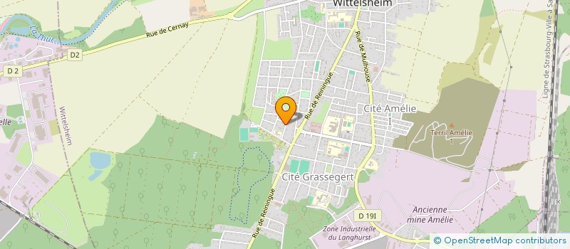 localisation de l'entreprise SCI MA CASA  WITTELSHEIM