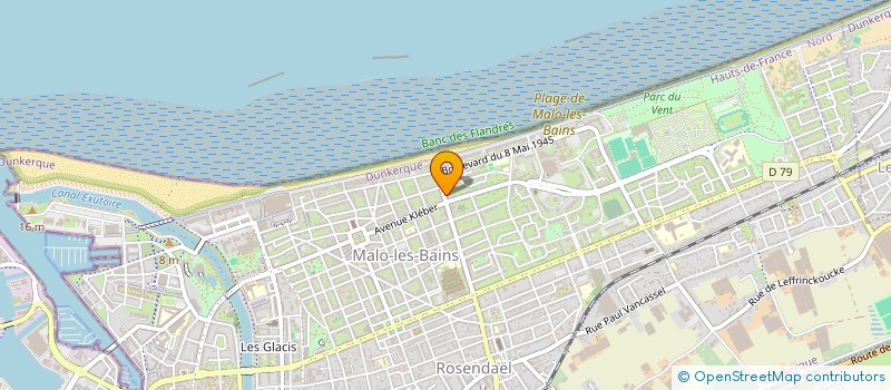 localisation de l'entreprise SCI MA CHAUMIERE à DUNKERQUE