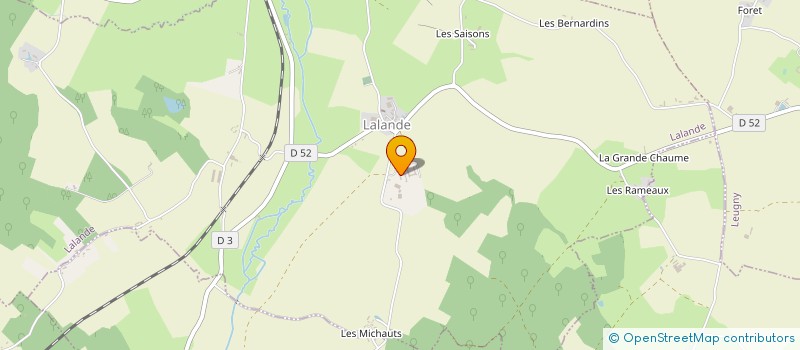 localisation de l'entreprise SCI MA DI FA  LALANDE