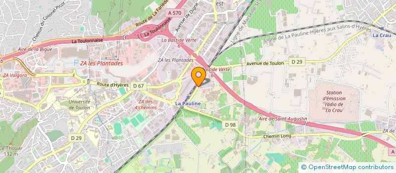 localisation de l'entreprise SCI MA-EAU II  LA GARDE