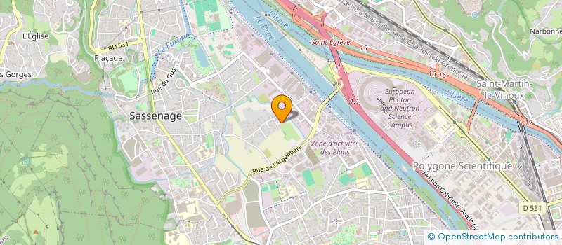 localisation de l'entreprise SCI MA FAMILLE  SASSENAGE