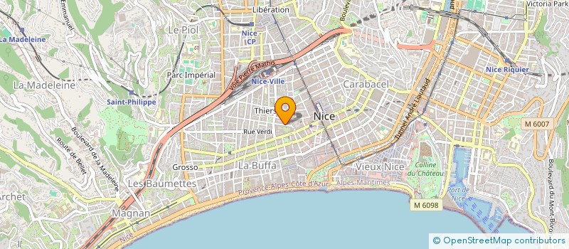localisation de l'entreprise SCI MA.FE à NICE