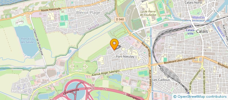 localisation de l'entreprise SCI MA.FRE  CALAIS