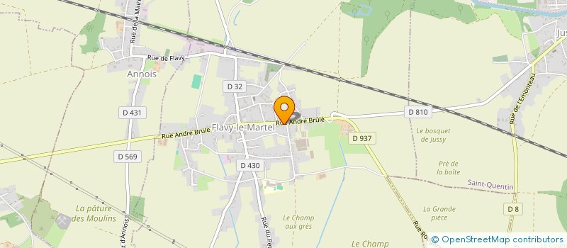 localisation de l'entreprise SCI MA GUIARD à FLAVY-LE-MARTEL