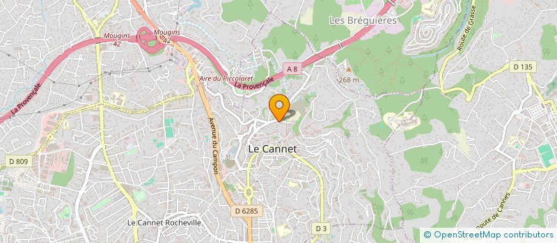 localisation de l'entreprise SCI MA JOIE à LE CANNET