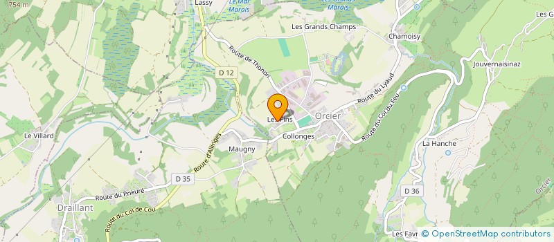 localisation de l'entreprise SCI MA LEYRIAT  ORCIER