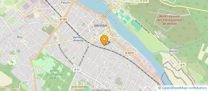 localisation de l'entreprise SCI MA LOUVE  VERNON