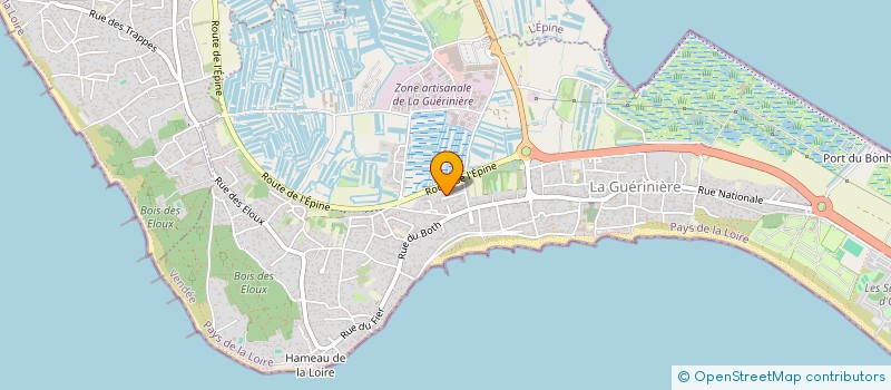 localisation de l'entreprise SCI MA-MI à LA GUERINIERE