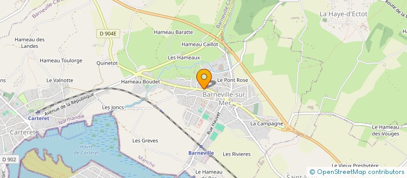localisation de l'entreprise SCI MA.NO.AL à BARNEVILLE-CARTERET