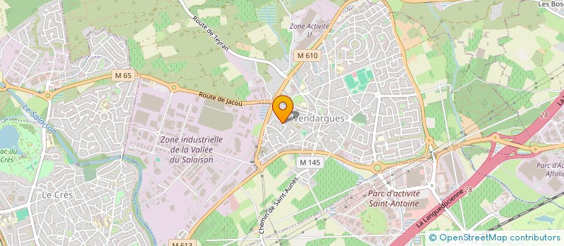 localisation de l'entreprise SCI MA.NO.LOU à VENDARGUES