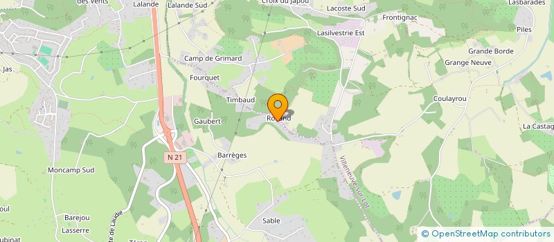 localisation de l'entreprise SCI MA REVEL  PUJOLS