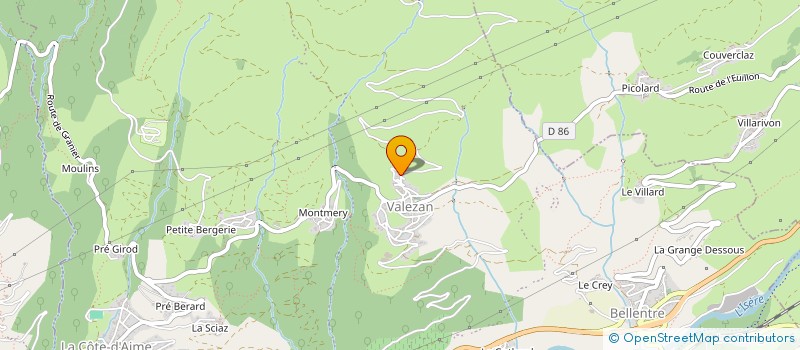 localisation de l'entreprise SCI MA ROSY  LA PLAGNE TARENTAISE