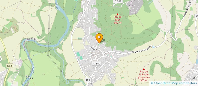 localisation de l'entreprise SCI MA SANTE  MUR-SUR-ALLIER