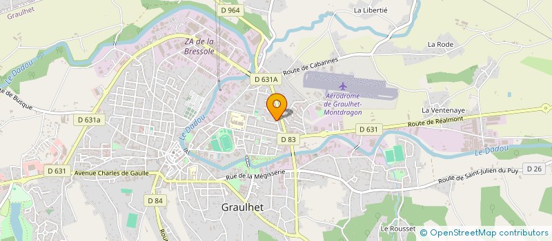 localisation de l'entreprise SCI MA SANTES  GRAULHET