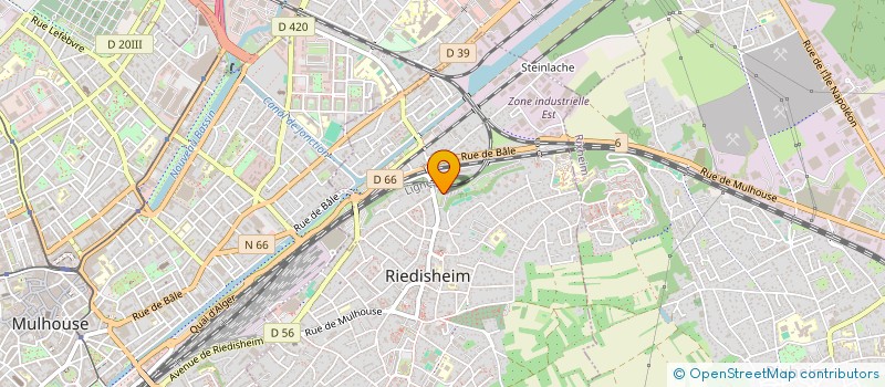 localisation de l'entreprise SCI MA'TRICE  RIEDISHEIM