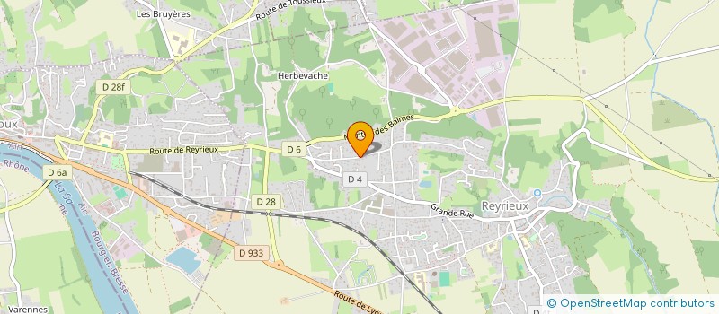 localisation de l'entreprise SCI MA TVN à REYRIEUX