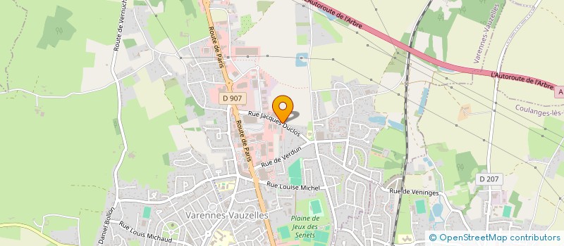 localisation de l'entreprise SCI MA-YA  VARENNES-VAUZELLES