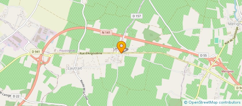 localisation de l'entreprise SCI MA16 à TRIAC-LAUTRAIT